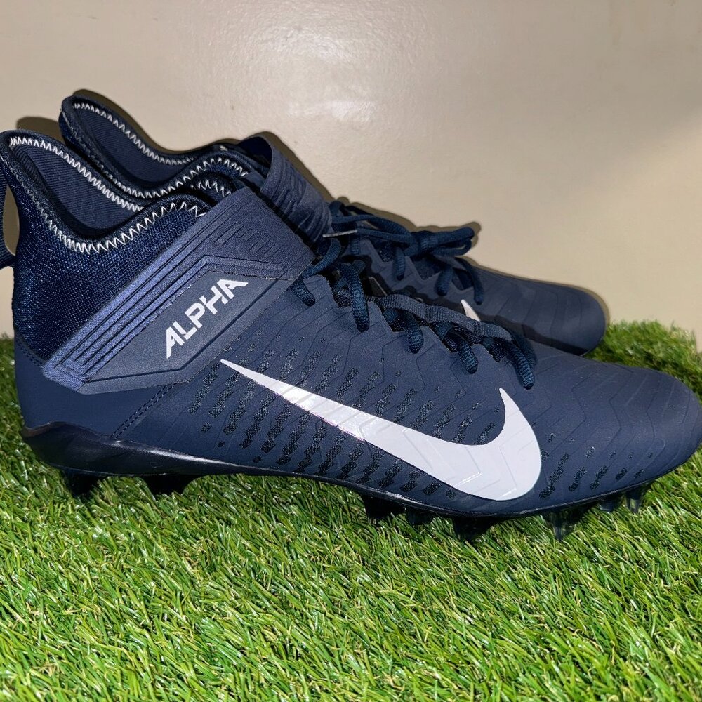 Nike Alpha Menace Pro 2 PE Football Cleats BV3945-404 Navy/White Size NEW